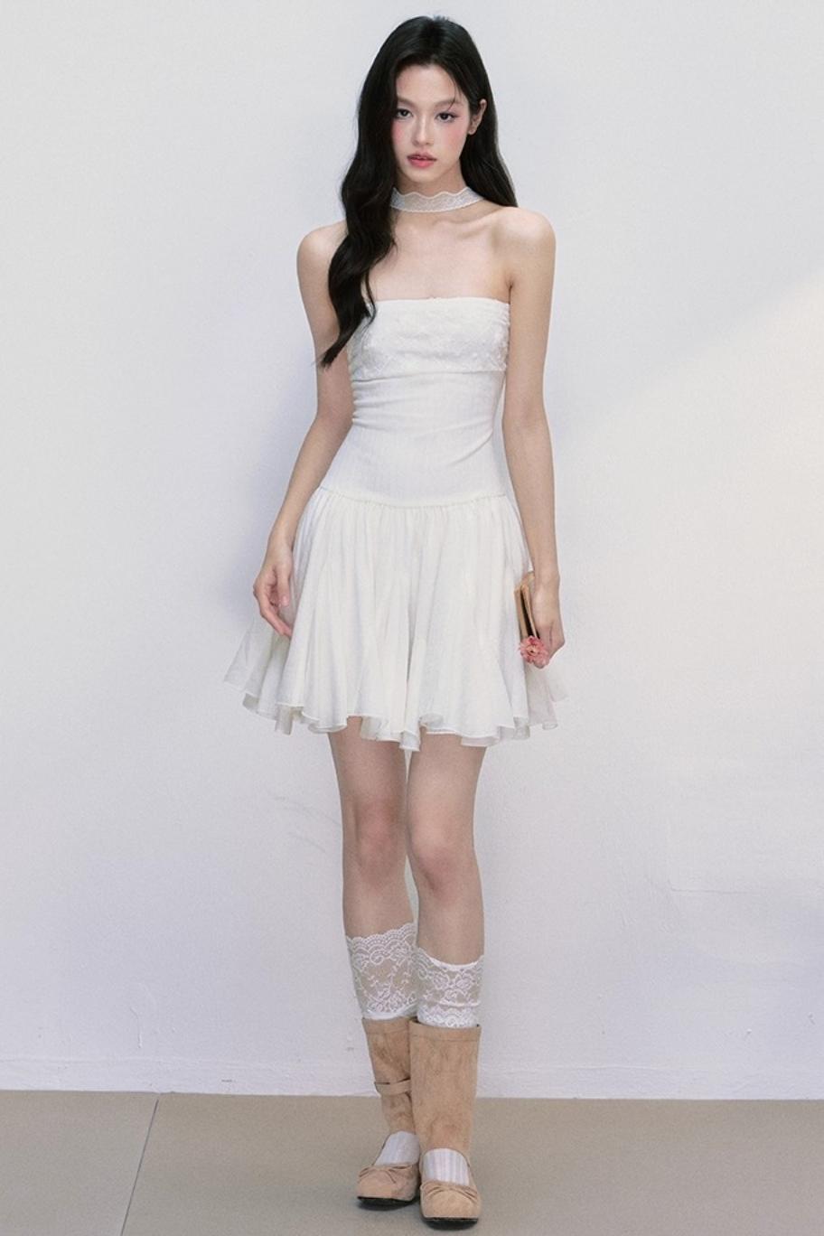 Moonlight Ripple French Tencel Dress