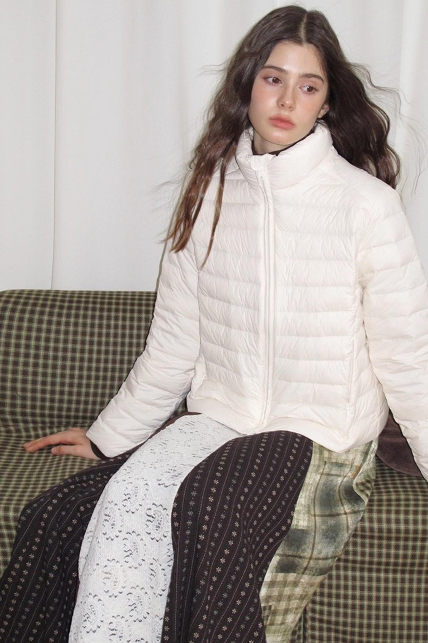 Poetry in the Mist Plaid Skirt