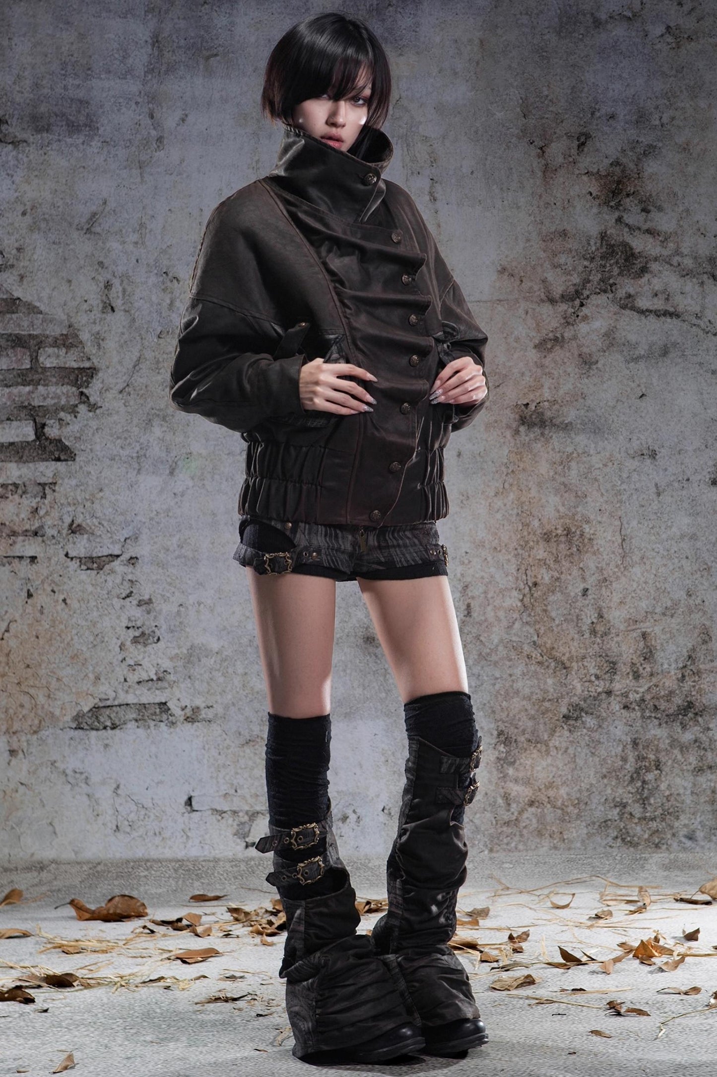 Original Retro Heavy Buckle Flight Jacket