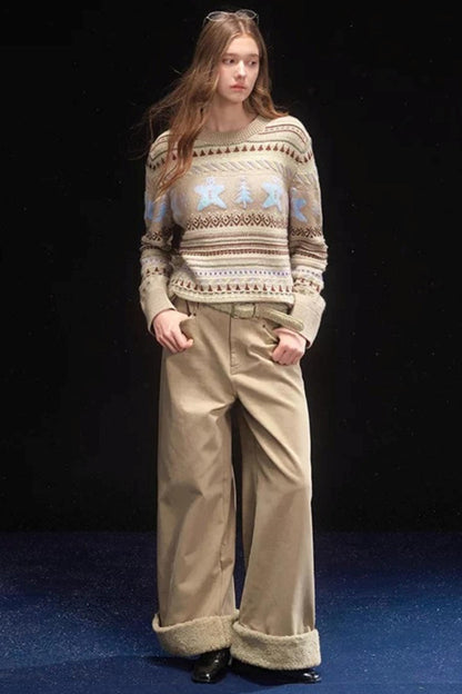 Gingerbread Fair Isle Sweater Set