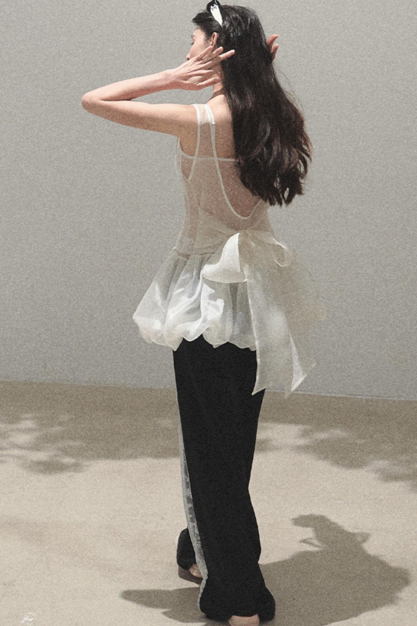 Butterfly Beaded Wrap Top