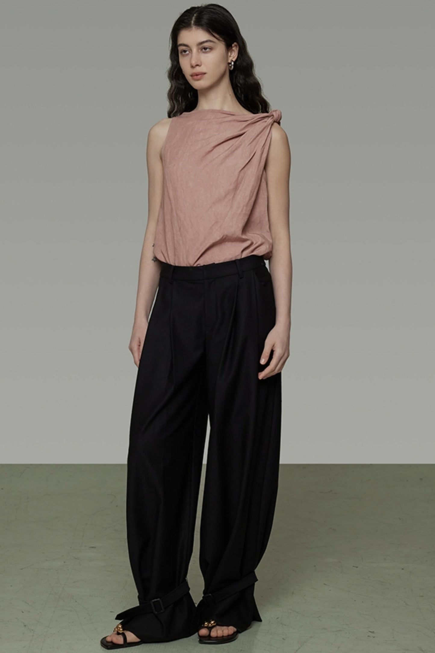 Twisted Pink Sleeveless Camisole