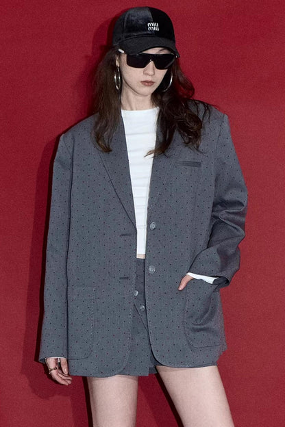 Retro Polka Dot Winter Jacket