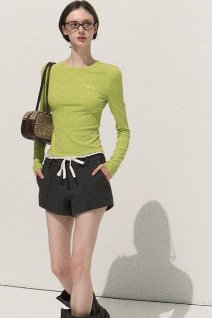 Night Pine Wool Shorts