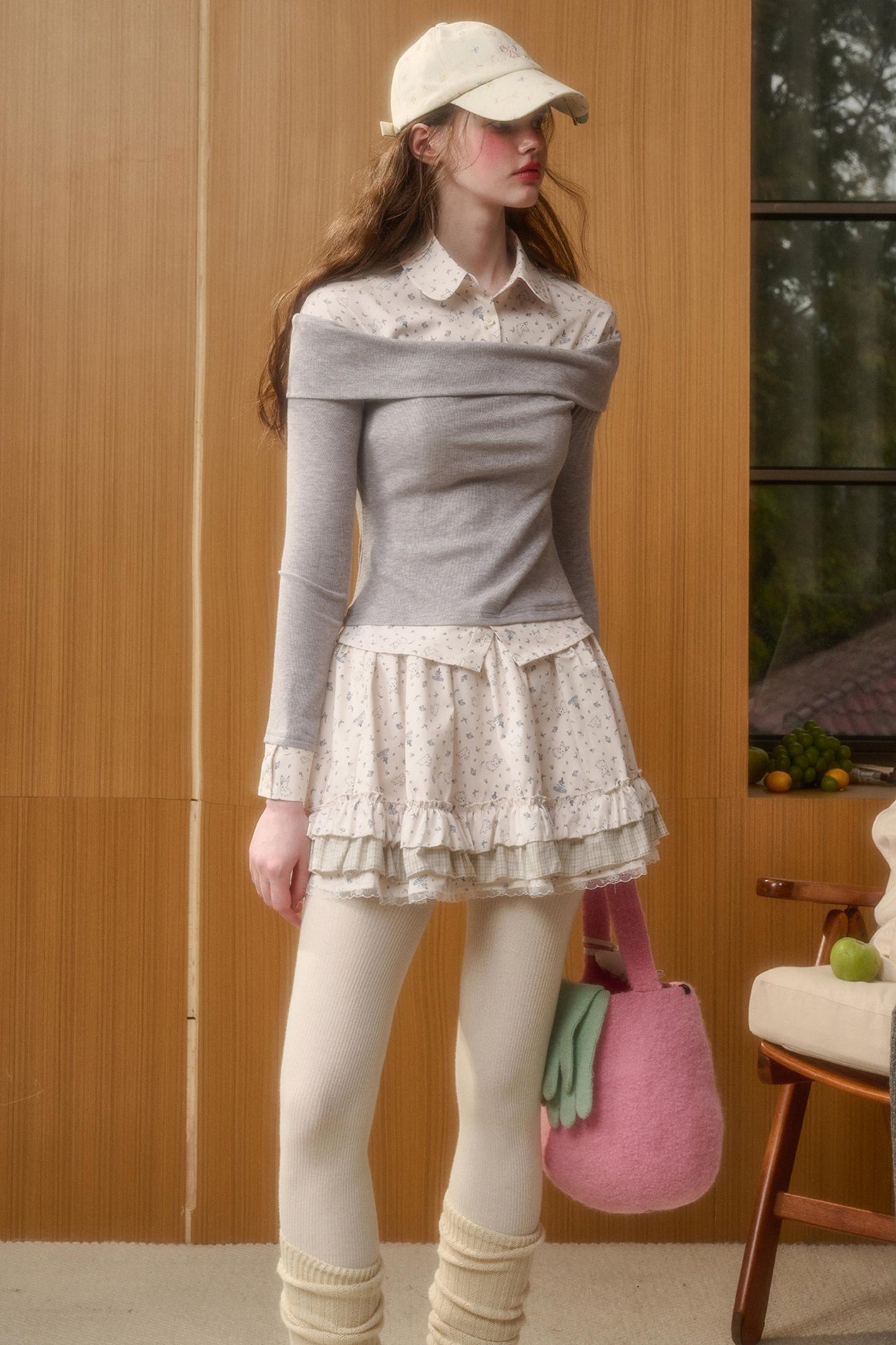 Milky Way Print Skirt Set-Up