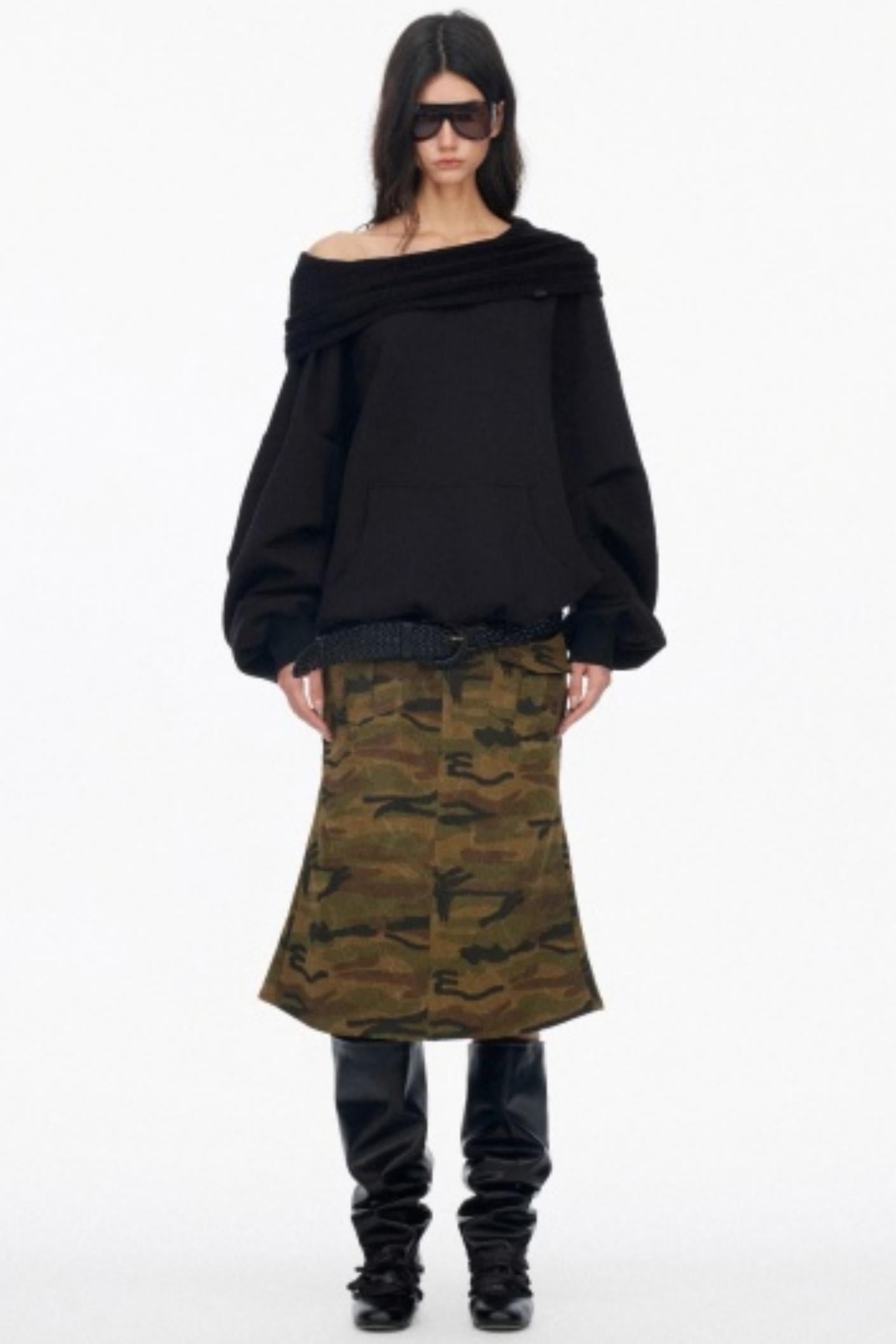 Vintage Camouflage Mermaid Skirt