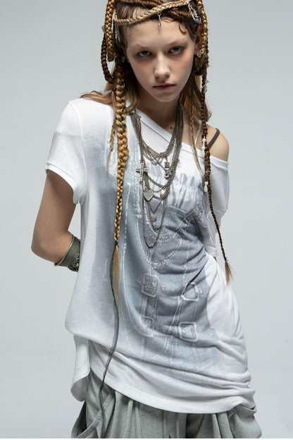 Short Sleeve Button Tee