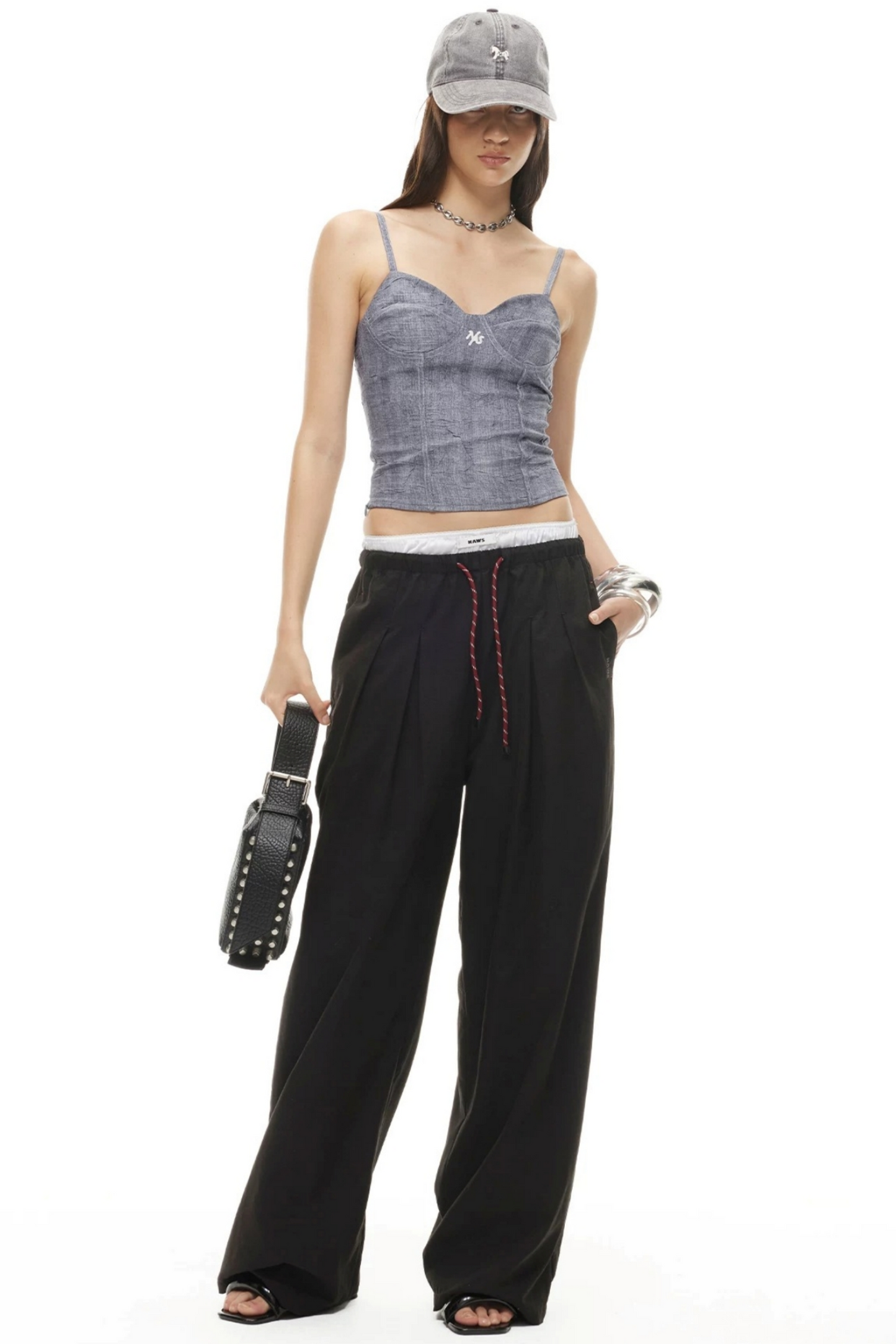 Silky Tencel Pleated Pants