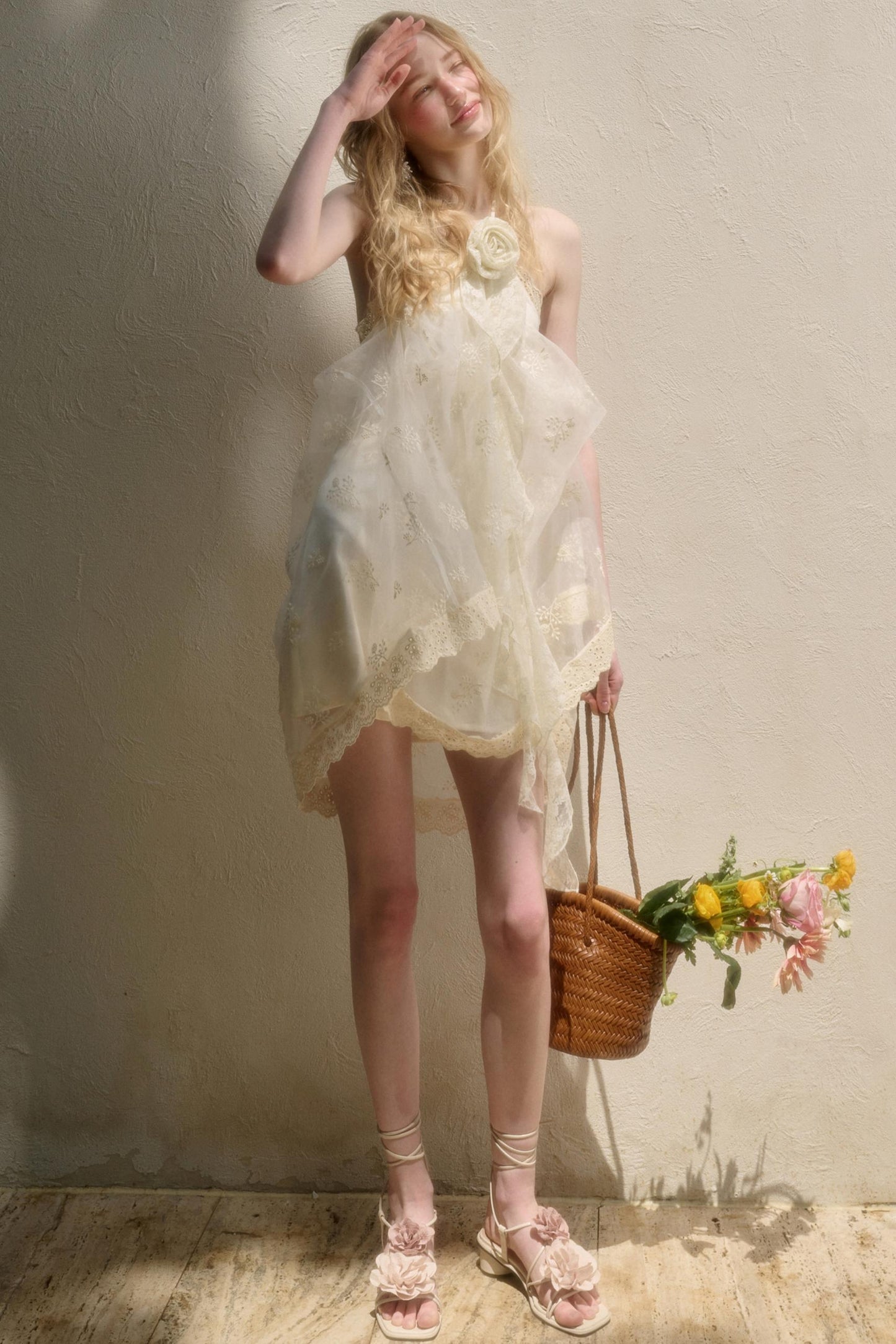 Breeze Halter Lace Dress