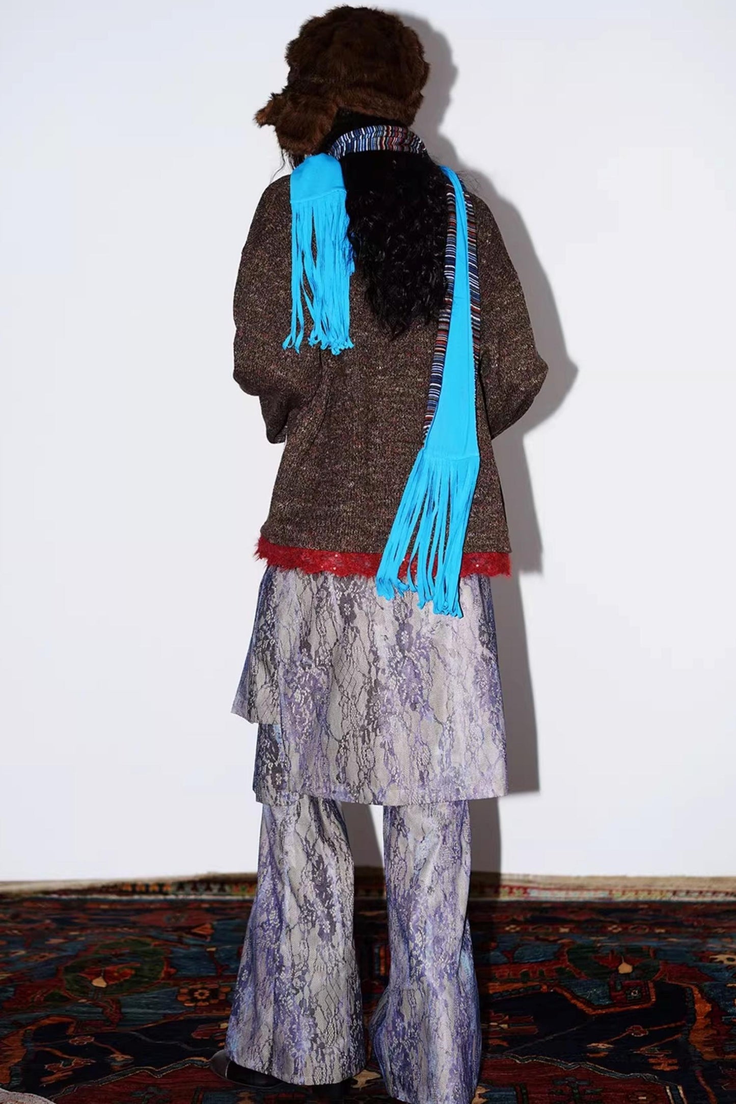 Retro Lace Knitted Cardigan