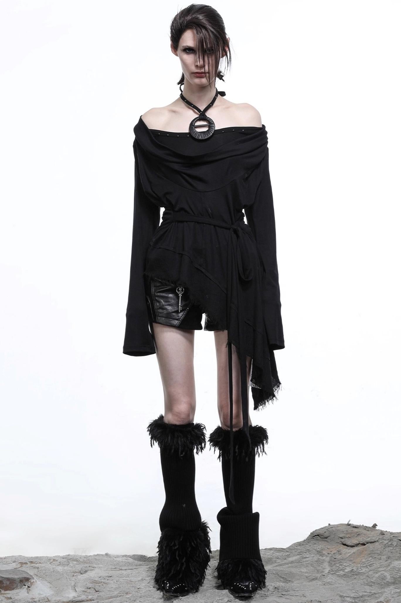 Hustle Lyocell Knit Collar T-shirt