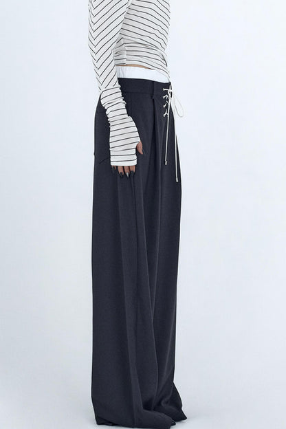 Elastic Waist Western Trousers