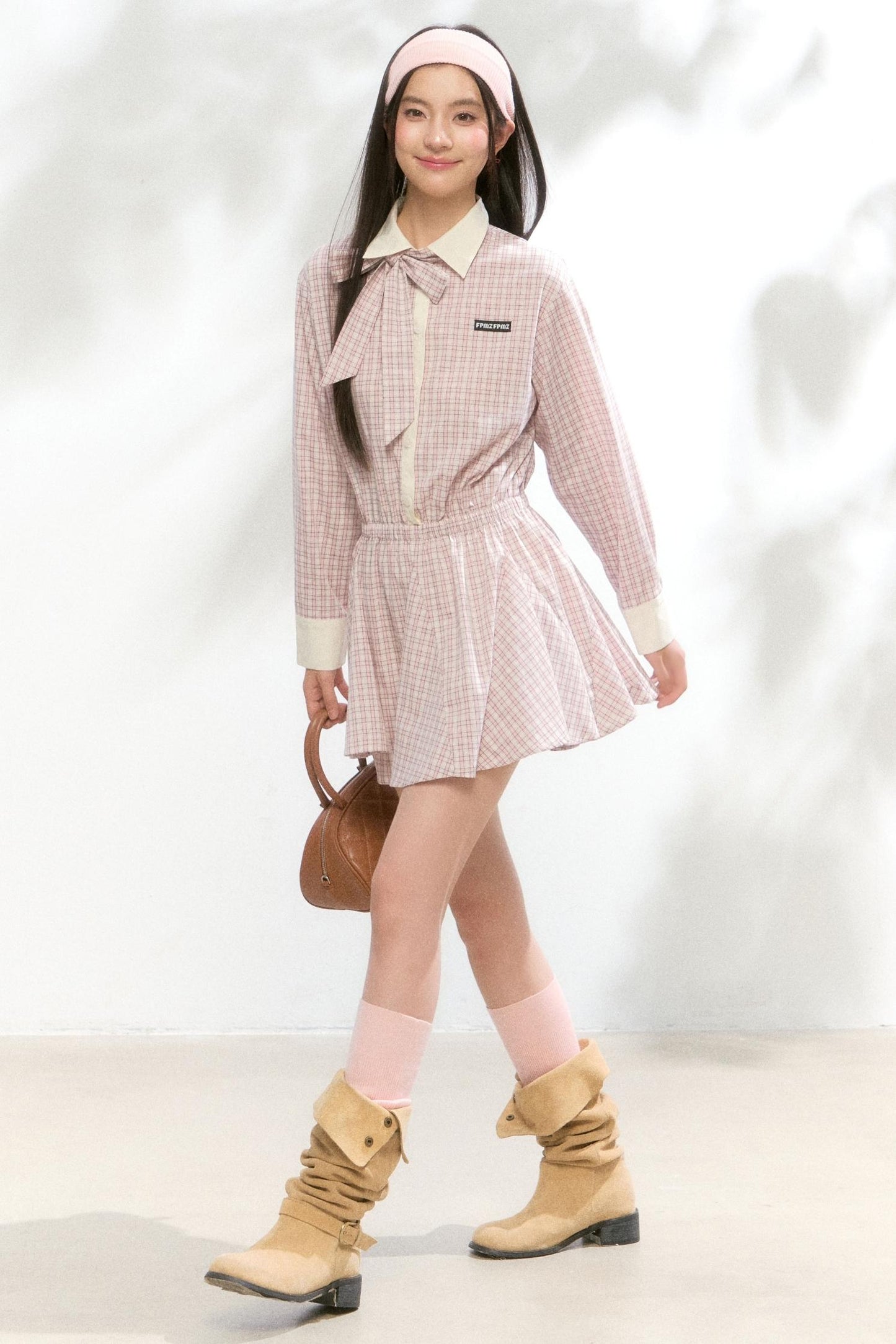 Autumn White Shirt Dress