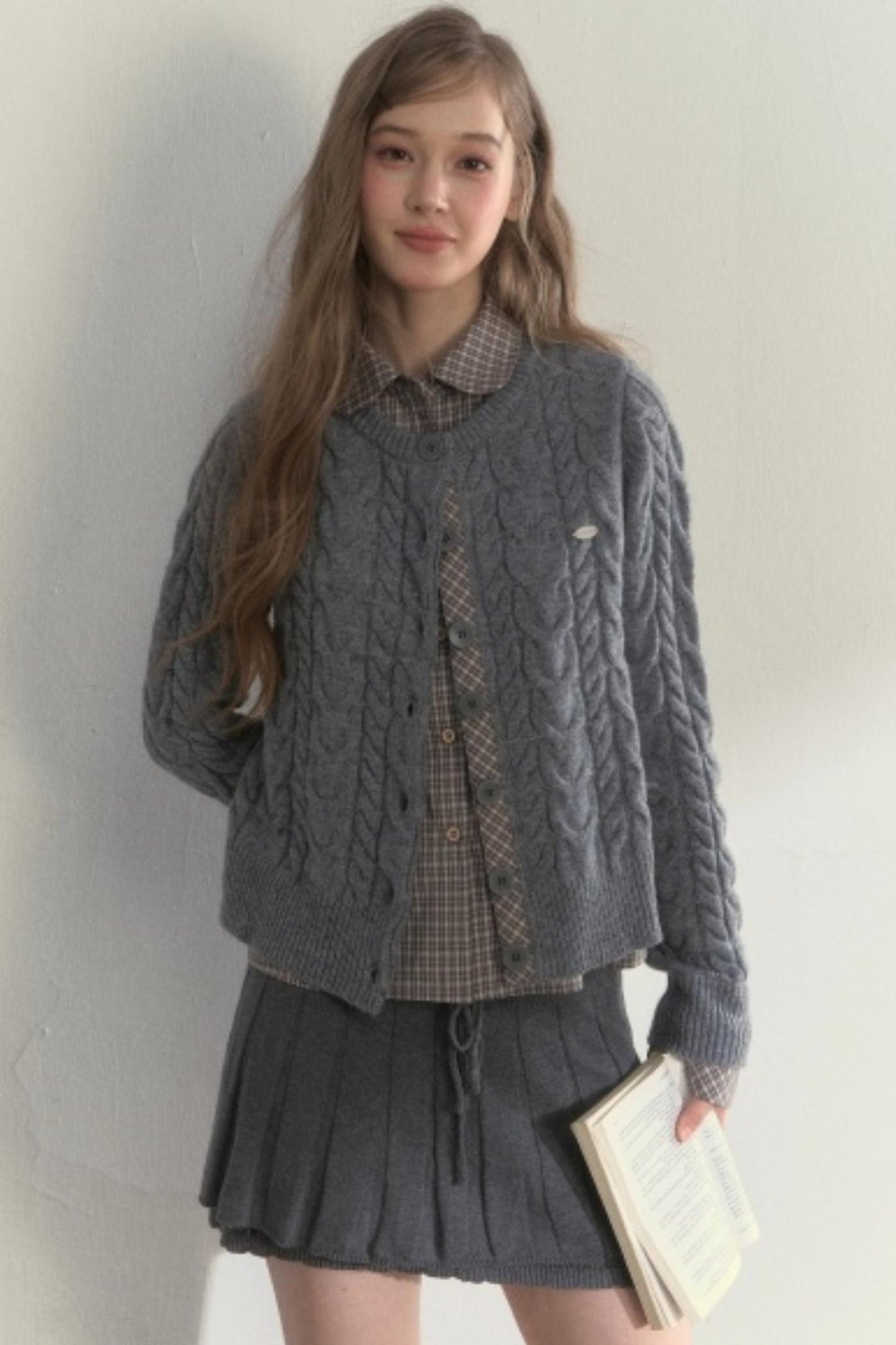 Fake Two Piece Woolen Knit Sweater