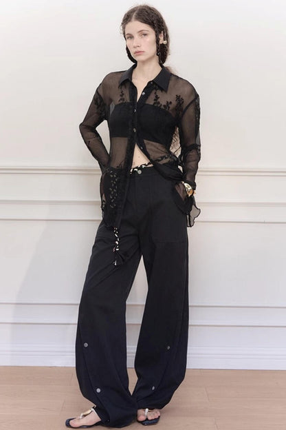 Elegant Wide-Leg Pants