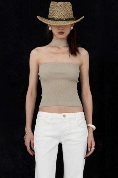 Reversible Green Halter Top