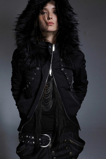 Autumn Short Waist Fur Jacket