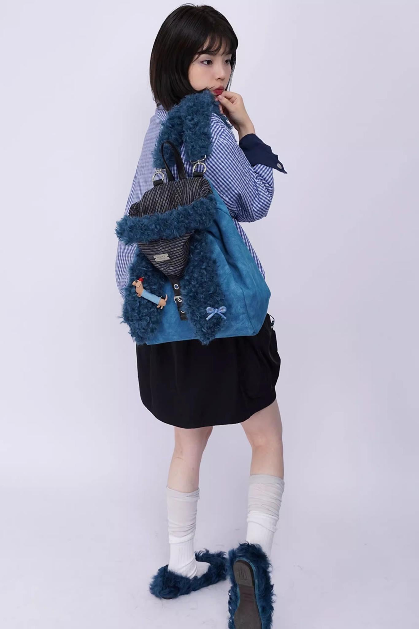 Ear Furry Crossbody Bag