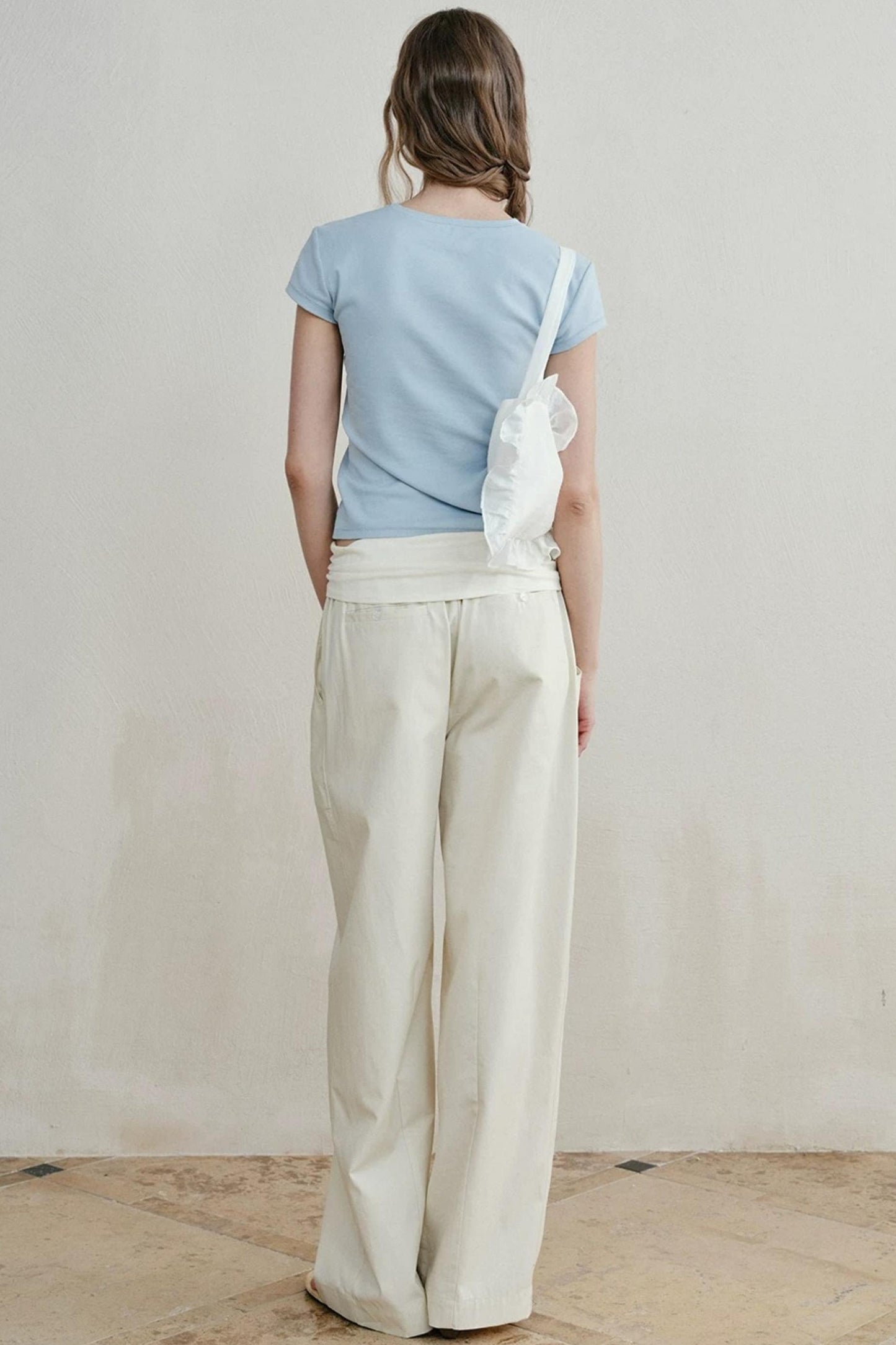 Knitted Elastic Cuffed Pants