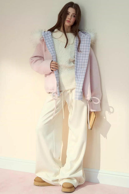 Straight Woolen Trousers