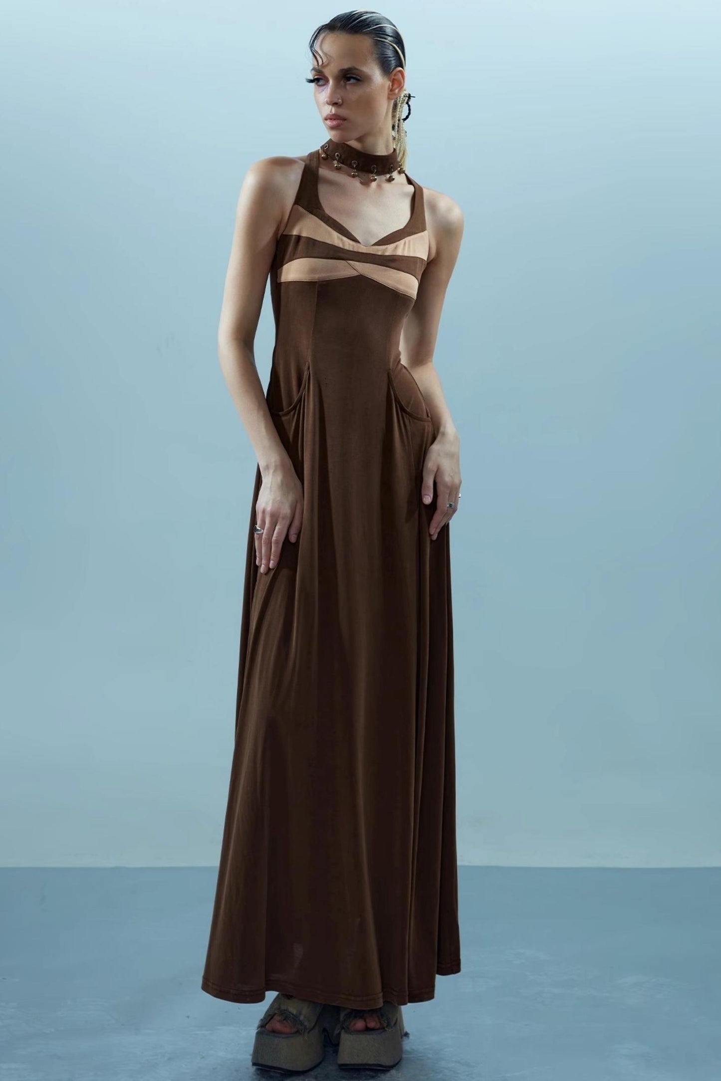 Celestial V-Neck Dress