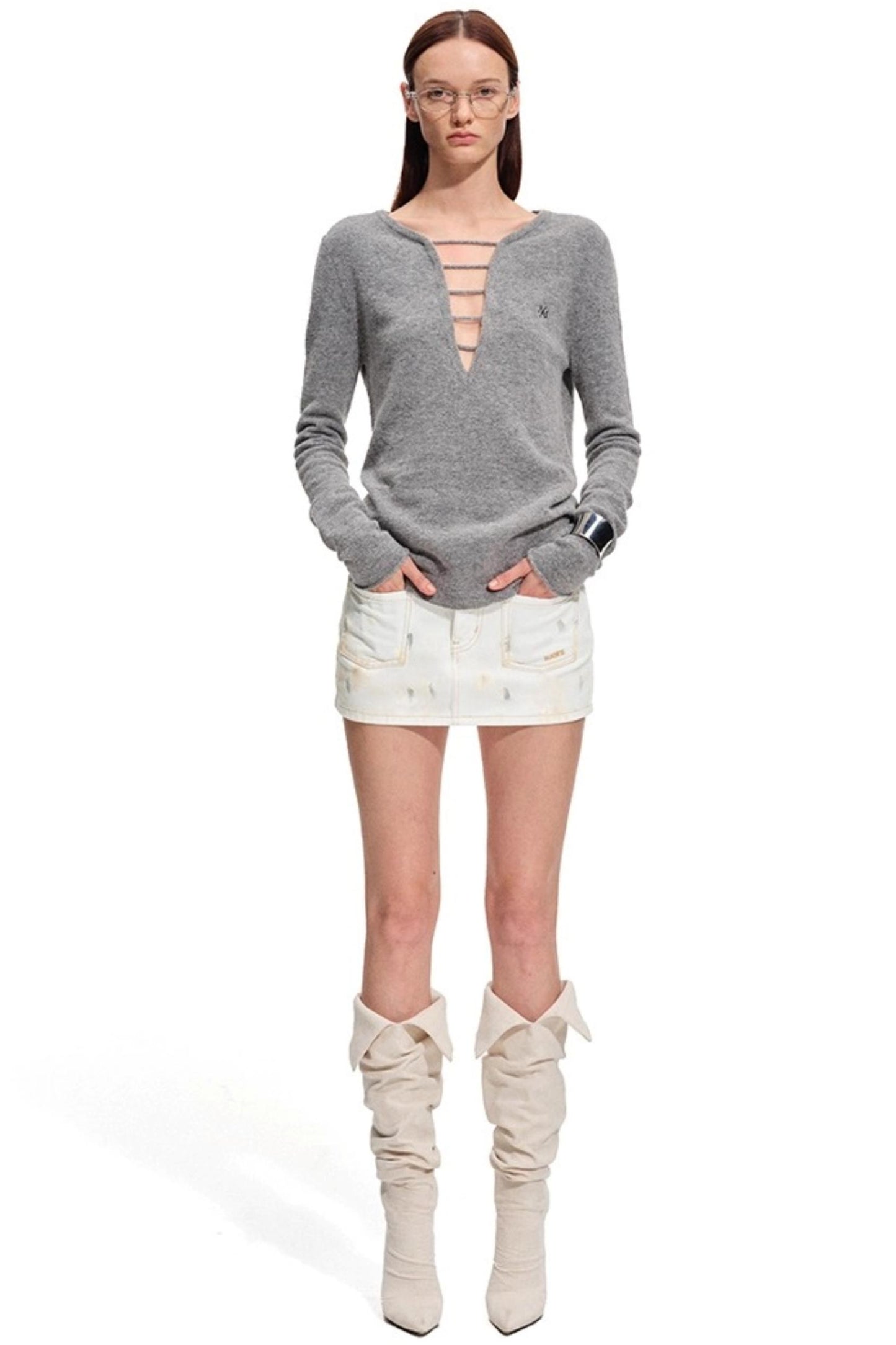 Polar Denim Twill Skirt