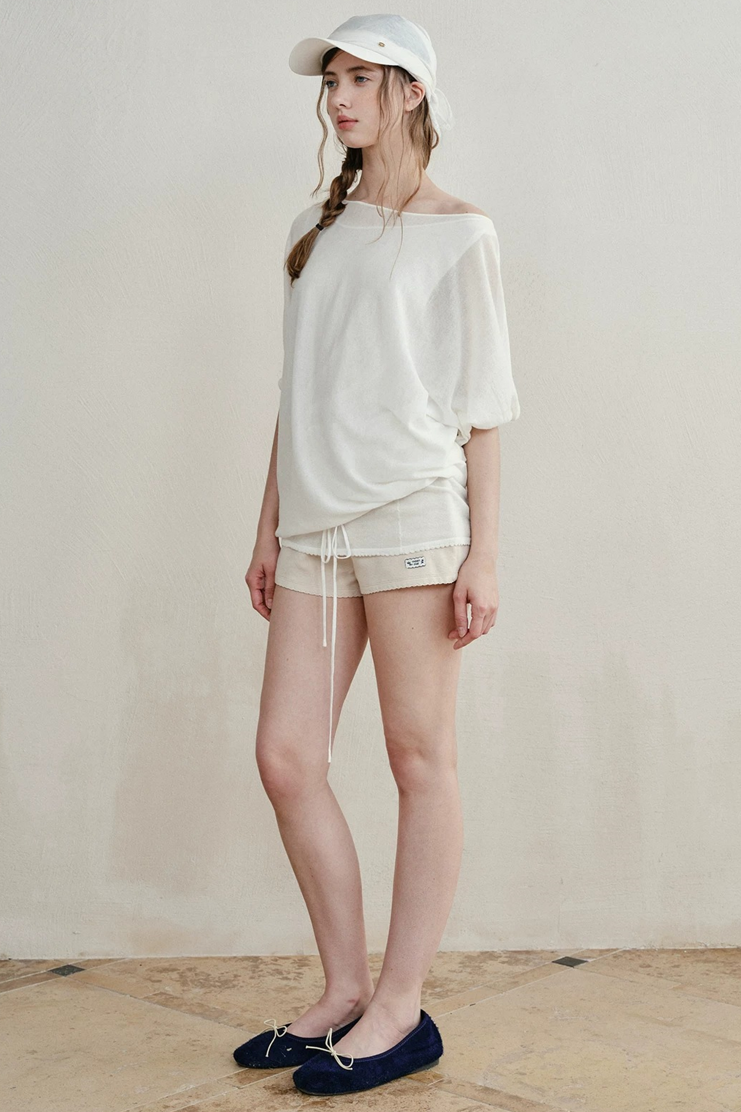 Contrasting Dog-Tooth Lace Shorts