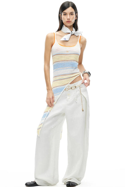 Loop Yarn Striped Camisole