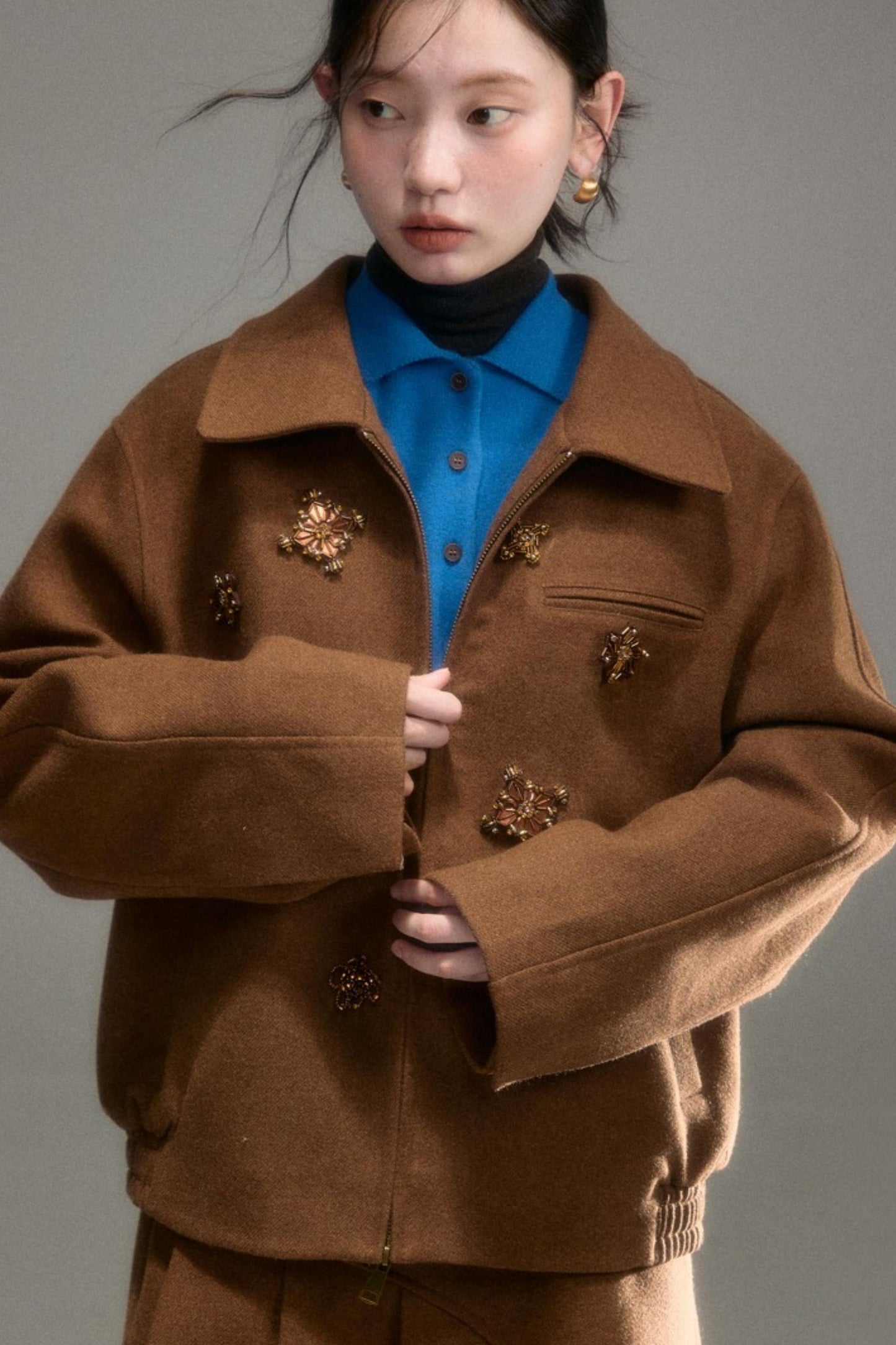Oak Hazelnut Wool Jacket Set-Up