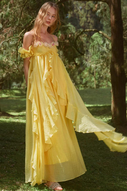 Vintage Tencel Rose Dress