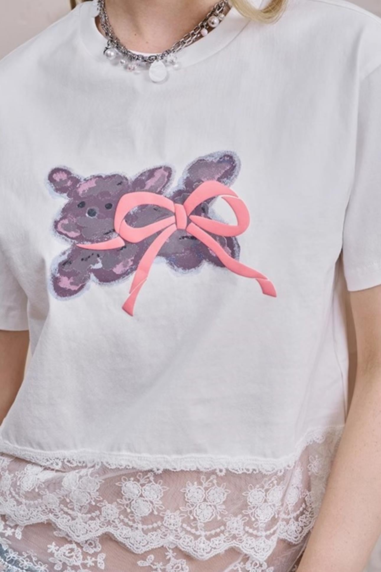Summer Bow-Detail Running Tee