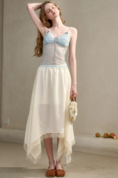 Pure French Lace Ruched Top