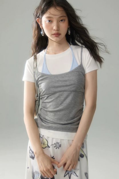 텐셀 레이어드 캐미솔 셋업