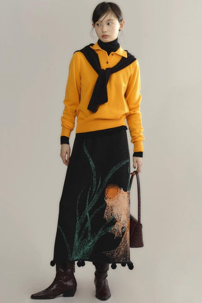 Niche Wool Polo Sweater