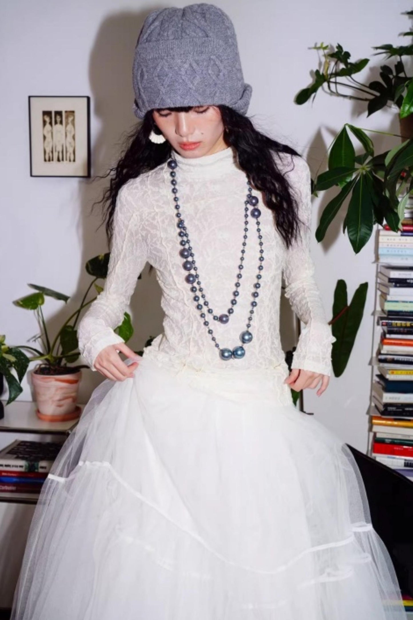 Split Knitted Base Layer Top