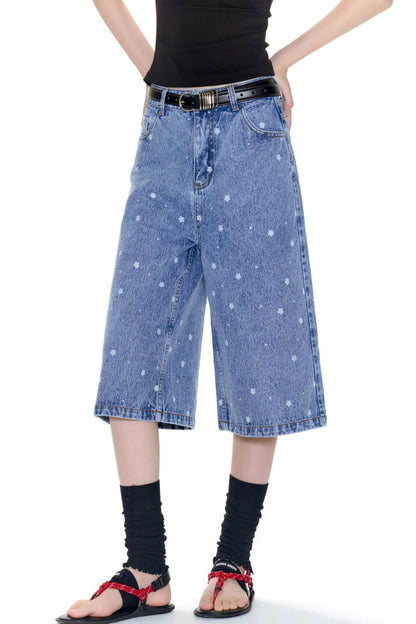 Floral Lace Camisole & Vintage Denim Set-Up