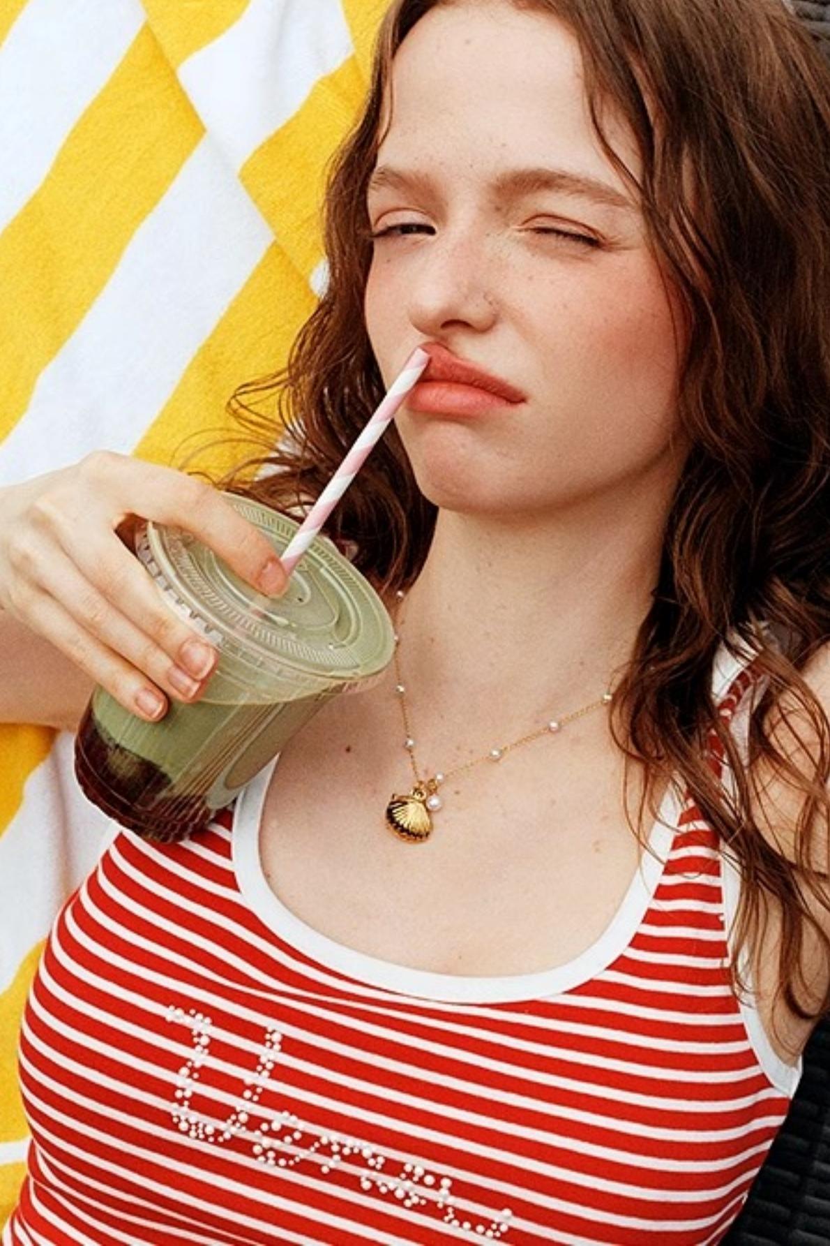 Rhinestone Striped Camisole