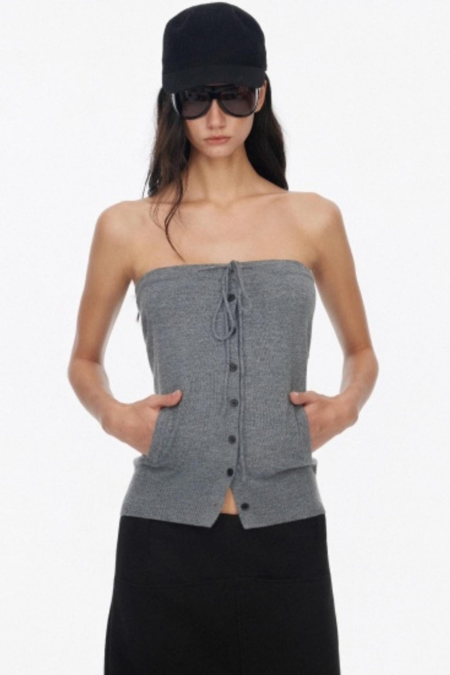 Two Piece Wool Knit Cardigan Set-Up