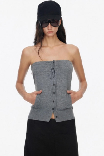 Two Piece Wool Knit Cardigan Set-Up