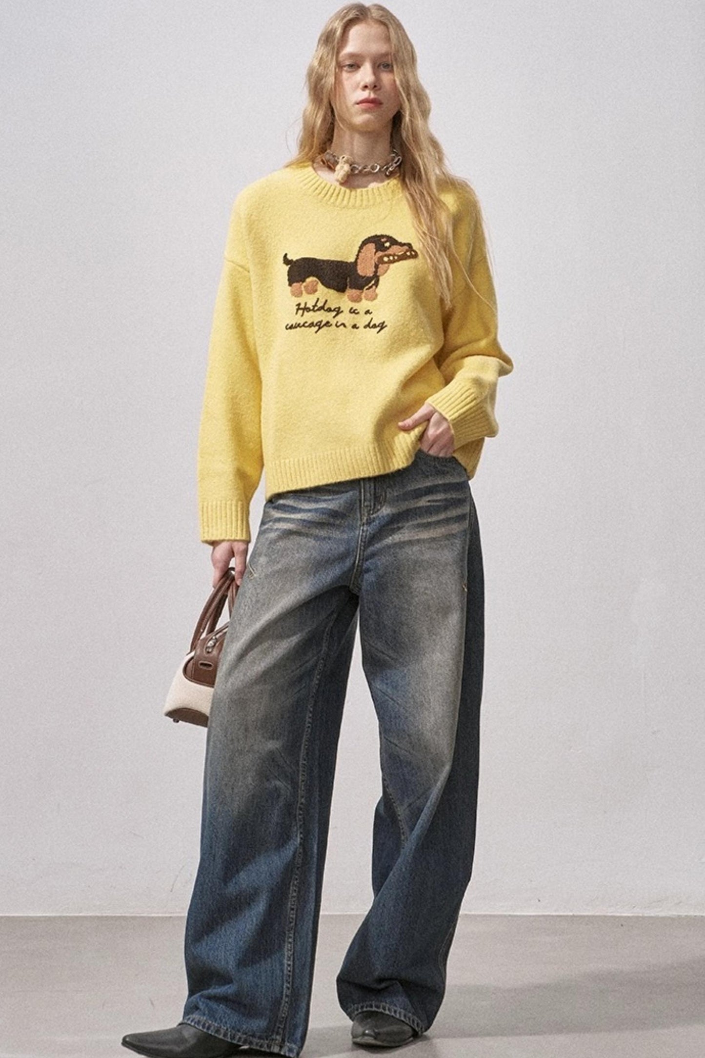 Dachshund Knit Sweater