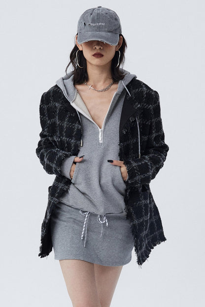 대비 자수 미니 스커트