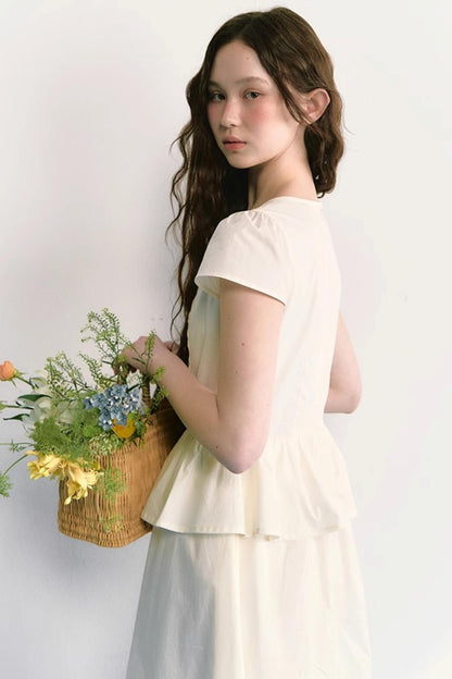 Colorful Embroidered Double-Layer Dress