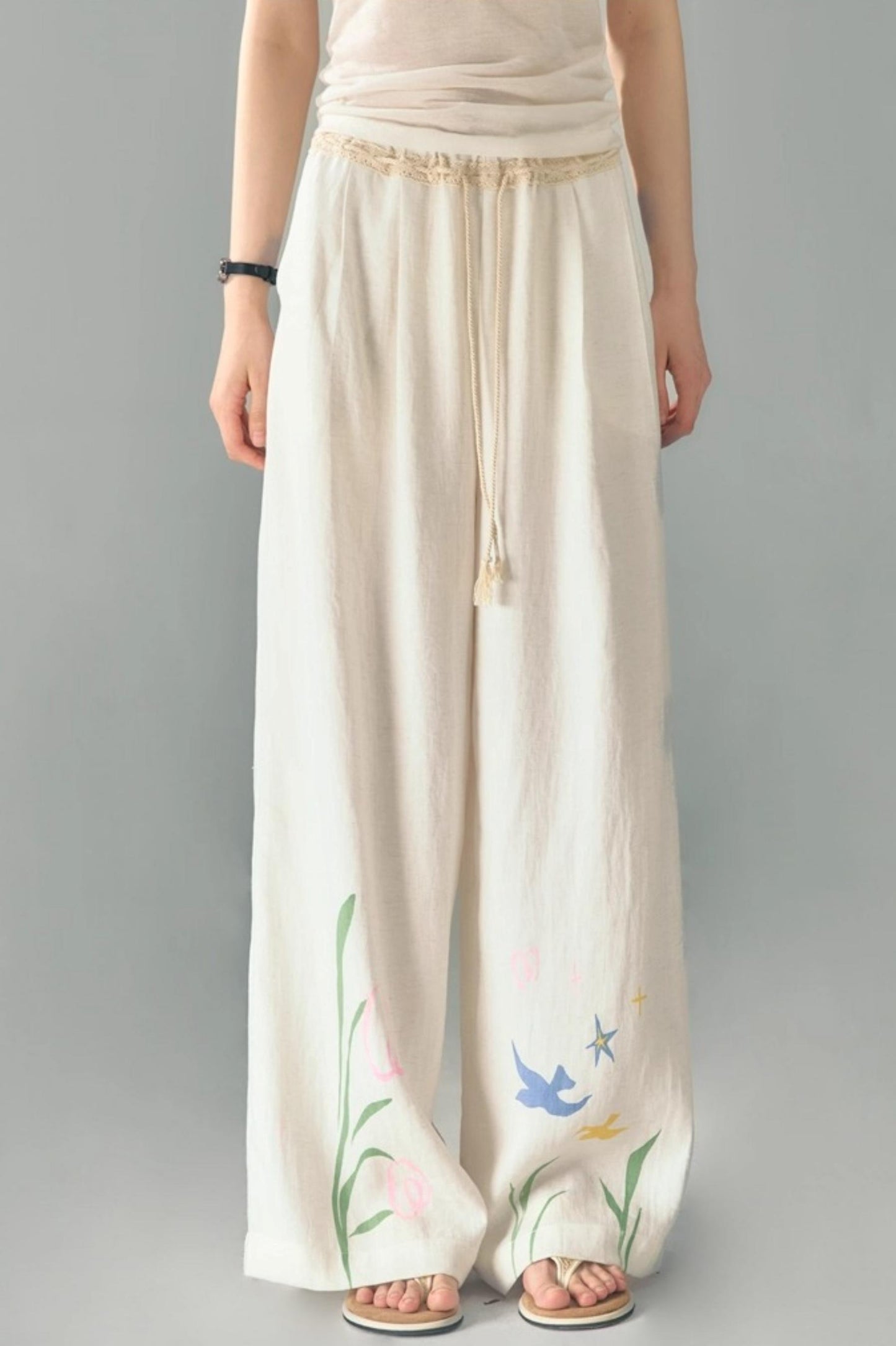 Morning Dew Tulip Tencel Linen Strappy Set-Up