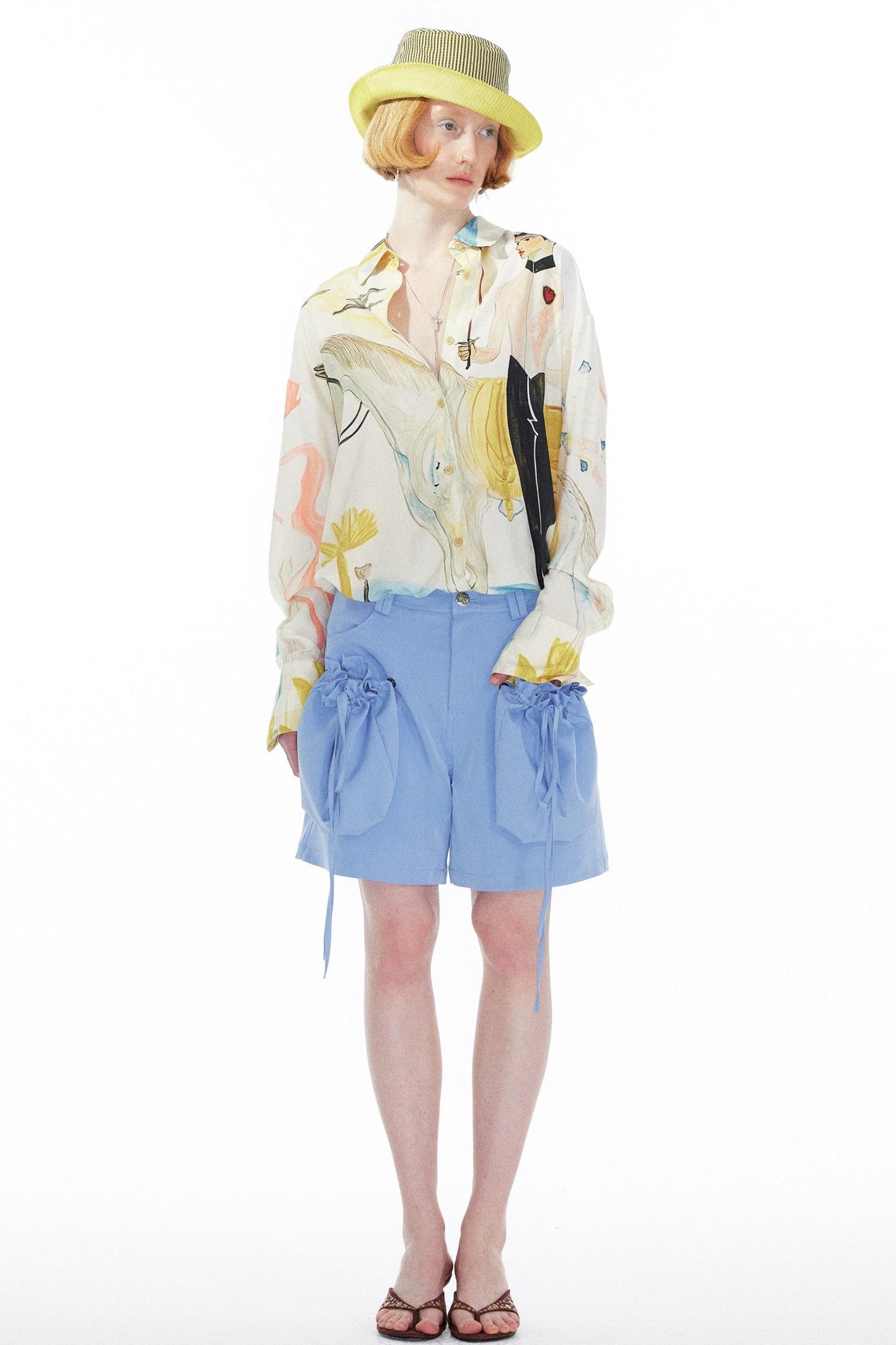 Sky Blue Straight Leg Pants