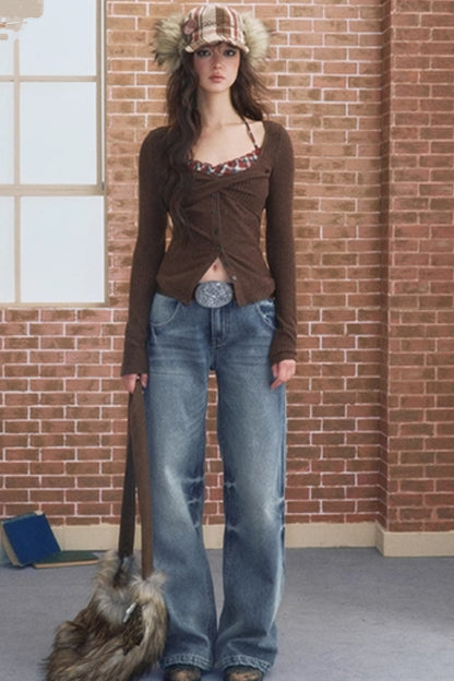 Contrasting Halterneck T-Shirt