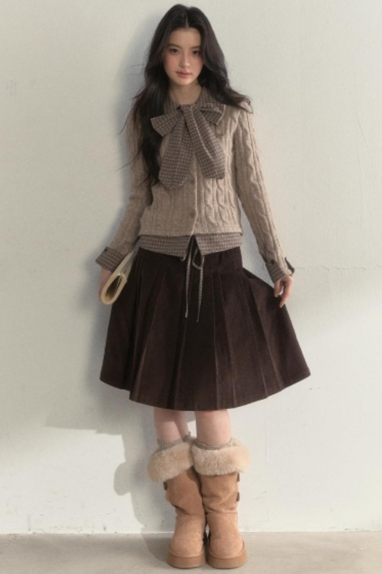 Retro Twist Knit Sweater