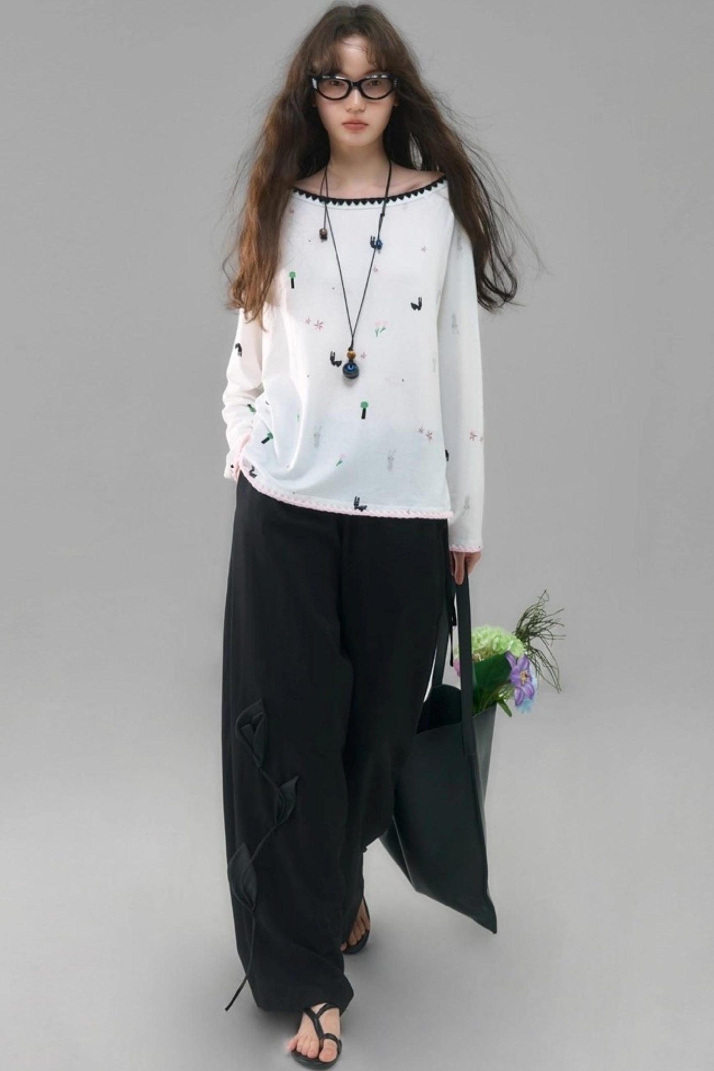 Wilderness Rabbit Crew Neck Top Set-Up