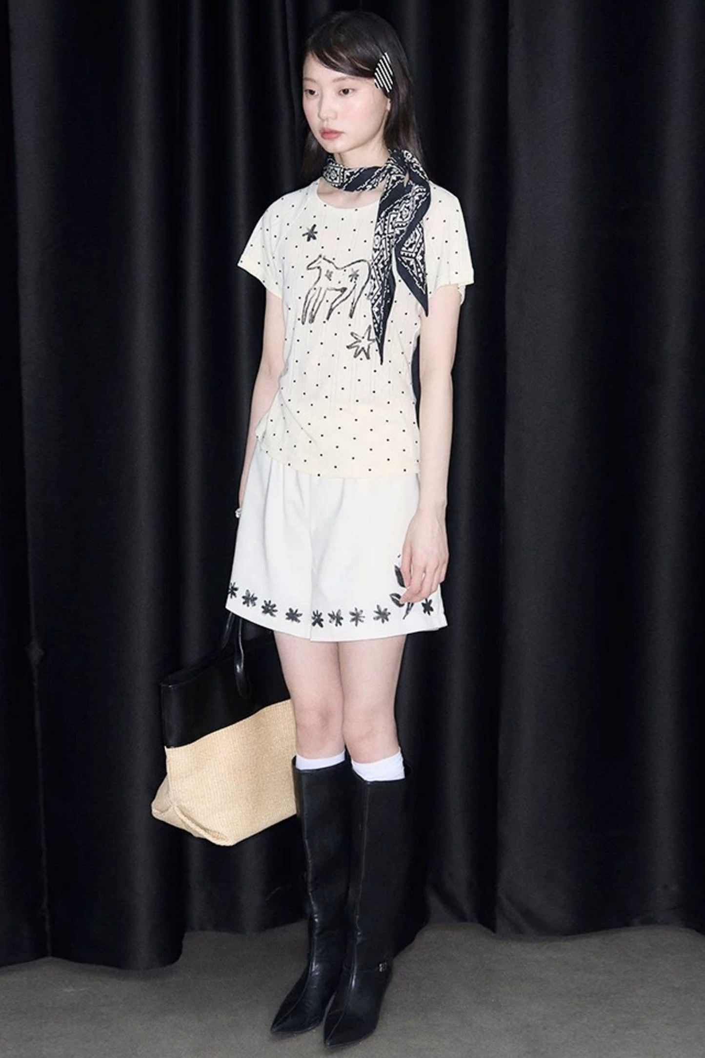 Starburst Polka Dot Raglan T-Shirt