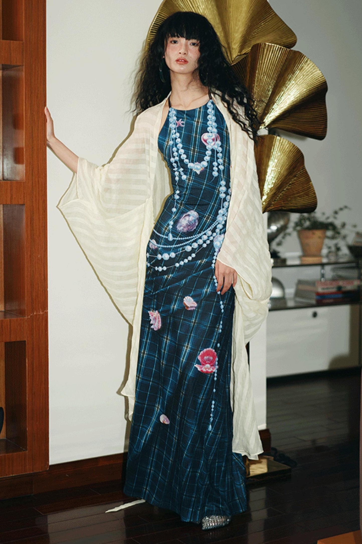 Pearl Backless Dress