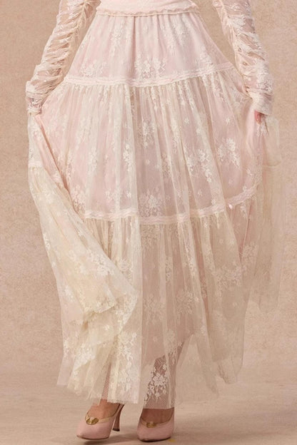 Lace Base Layer Top Skirt Set-Up